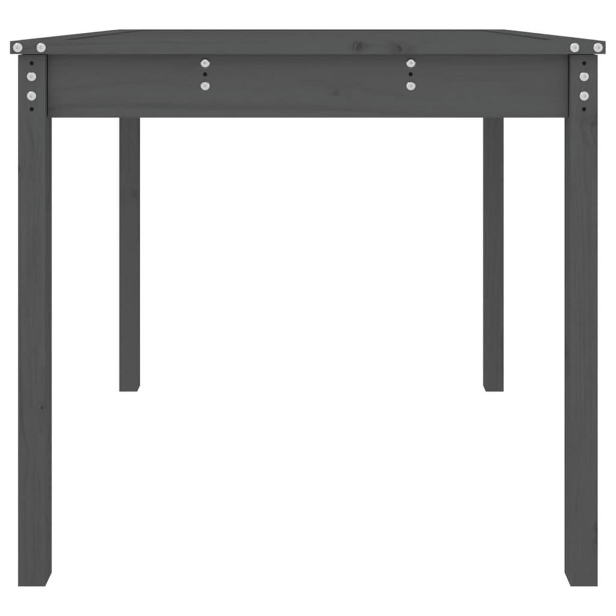 VIDAXL Table de jardin gris 82,5x82,5x76 cm bois massif de pin