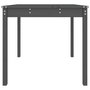 Voir la diapositive 5 : VIDAXL Table de jardin gris 82,5x82,5x76 cm bois massif de pin