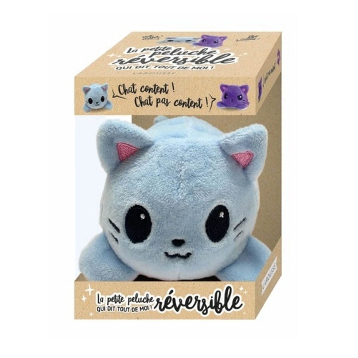 Chat Jouets en Peluche, Reversible Chat en Peluche Jouets, Peluche