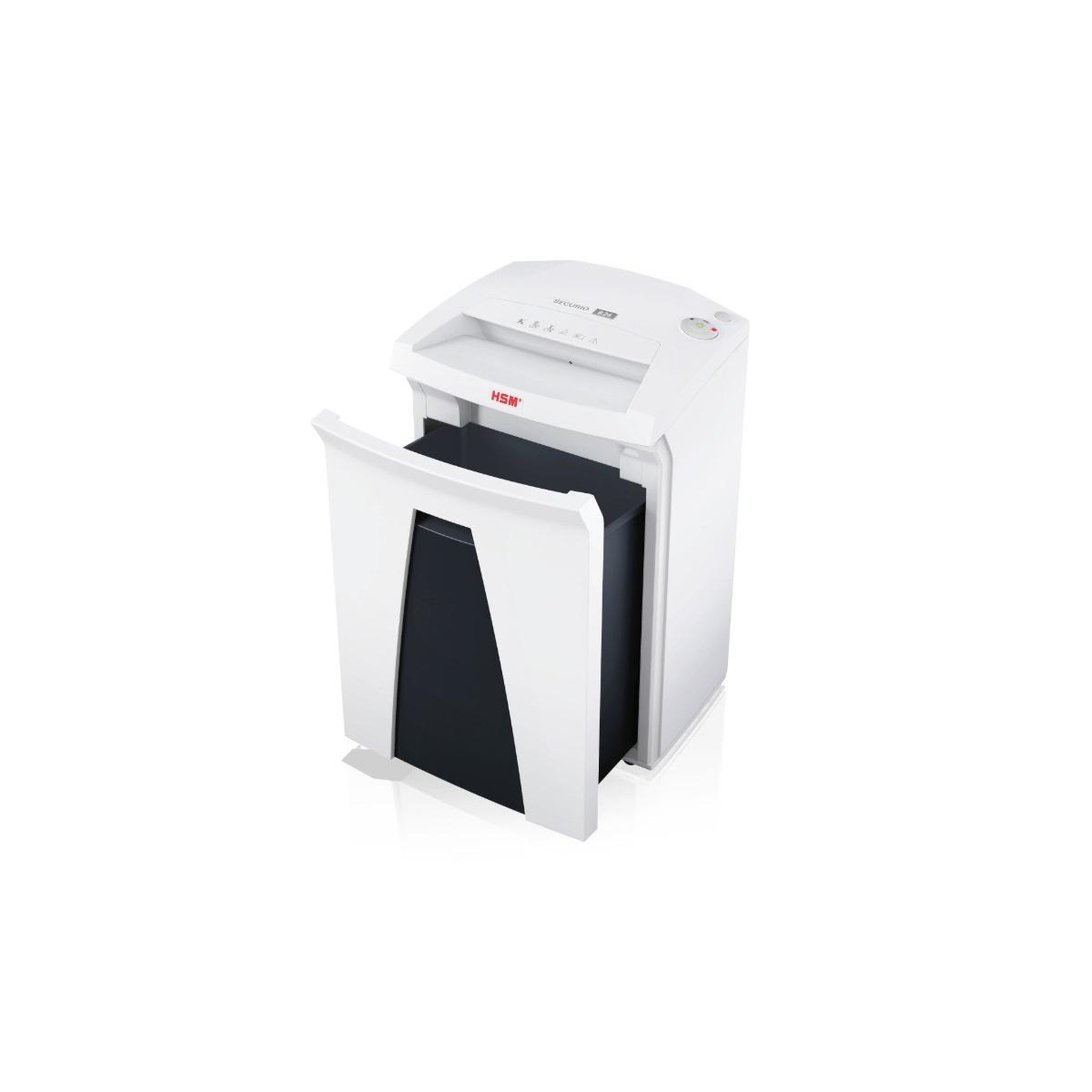 Voir la diapositive 4 : Hsm Destructeur de documents 4 feuilles coupe particules 1x5mm - 1784111