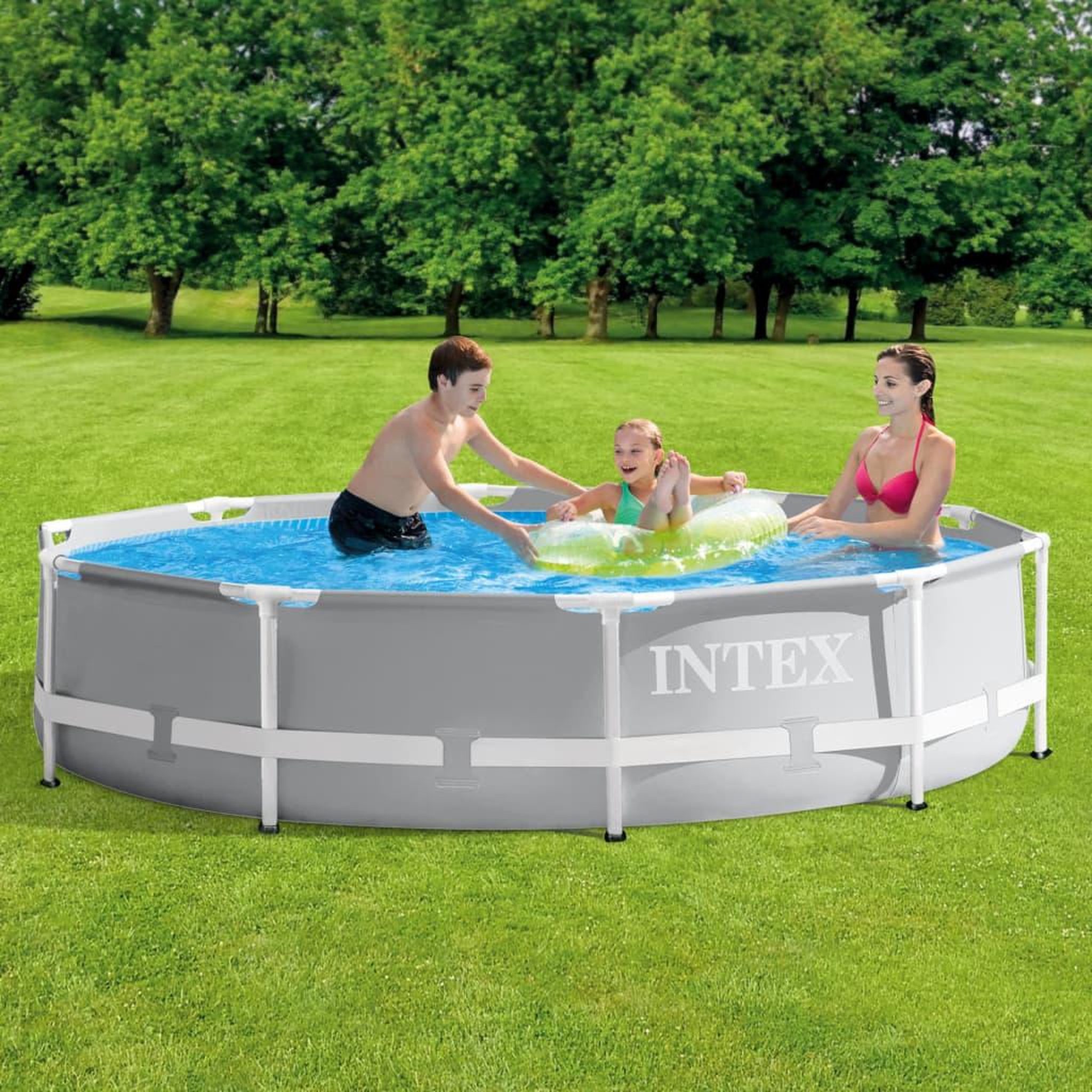 Voir la diapositive 1 : INTEX Intex Ensemble de piscine Prism Frame Premium 305x76 cm