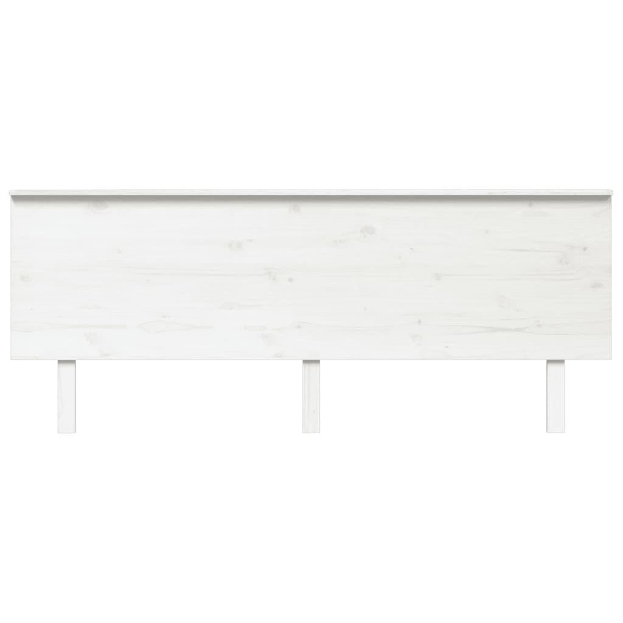 Voir la diapositive 3 : VIDAXL Tete de lit Blanc 204x6x82,5 cm Bois massif de pin