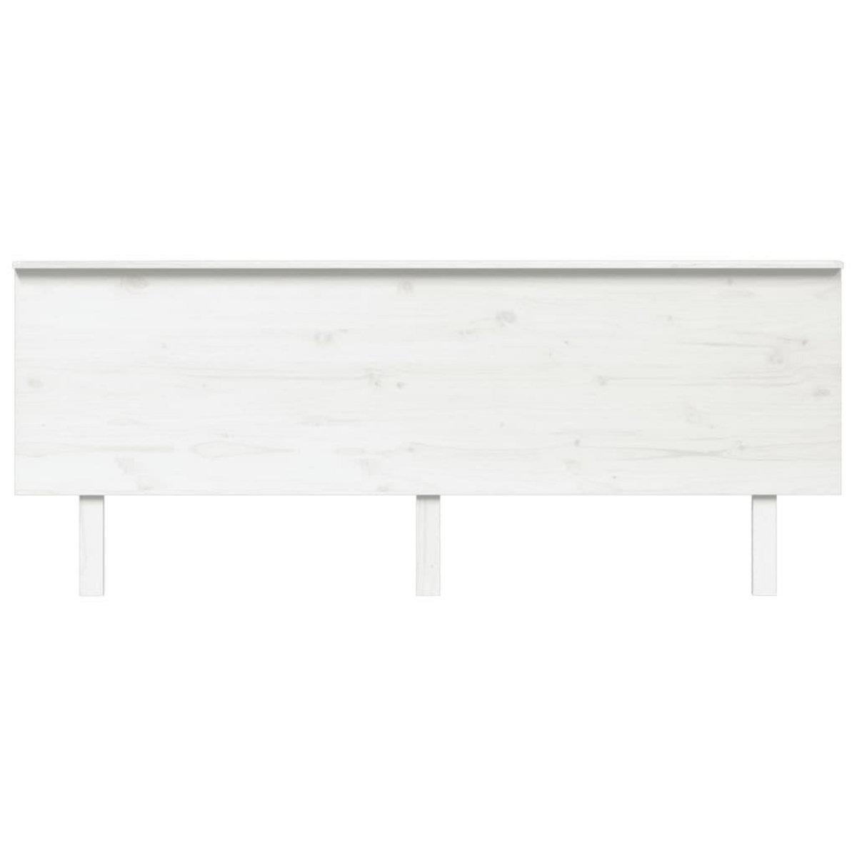 VIDAXL Tete de lit Blanc 204x6x82,5 cm Bois massif de pin