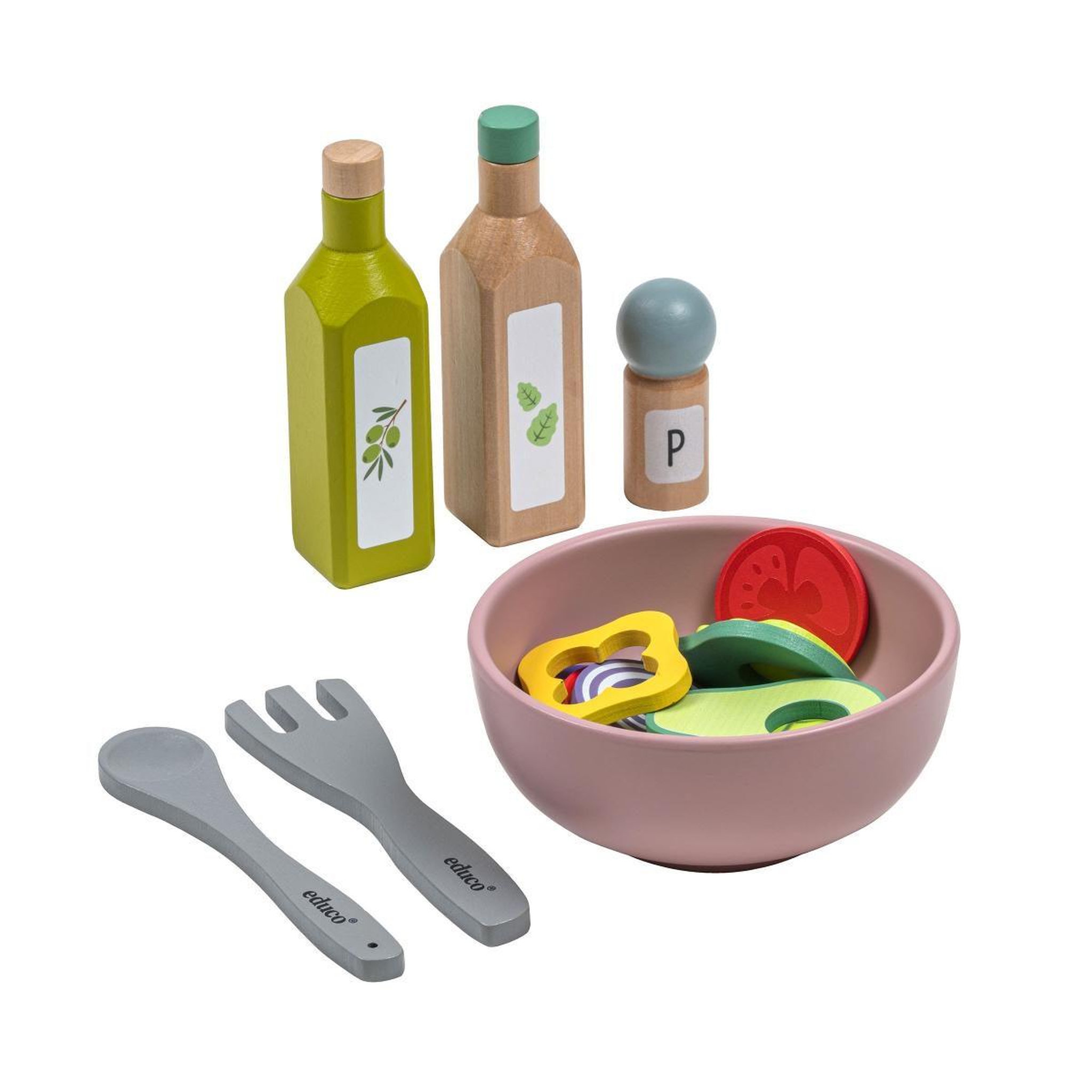 EDUCO Ensemble de salade - set alimentaire — ensemble de 19 pièces