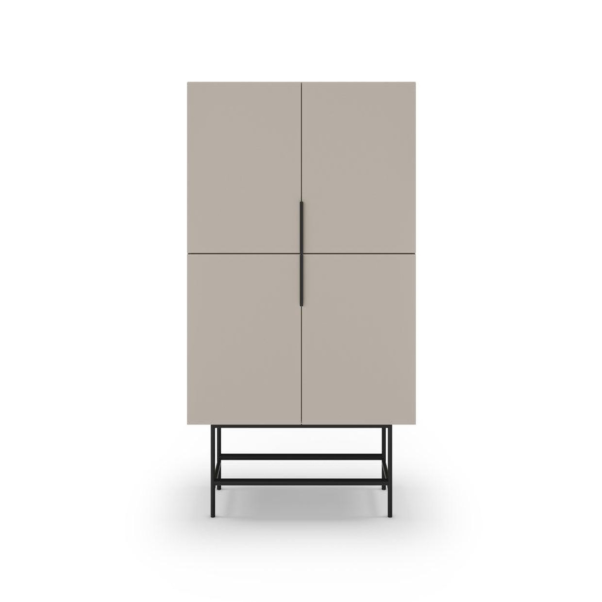 Voir la diapositive 1 : CASANOVA PARIS Soma - commode 4 portes 100cm en mélamine