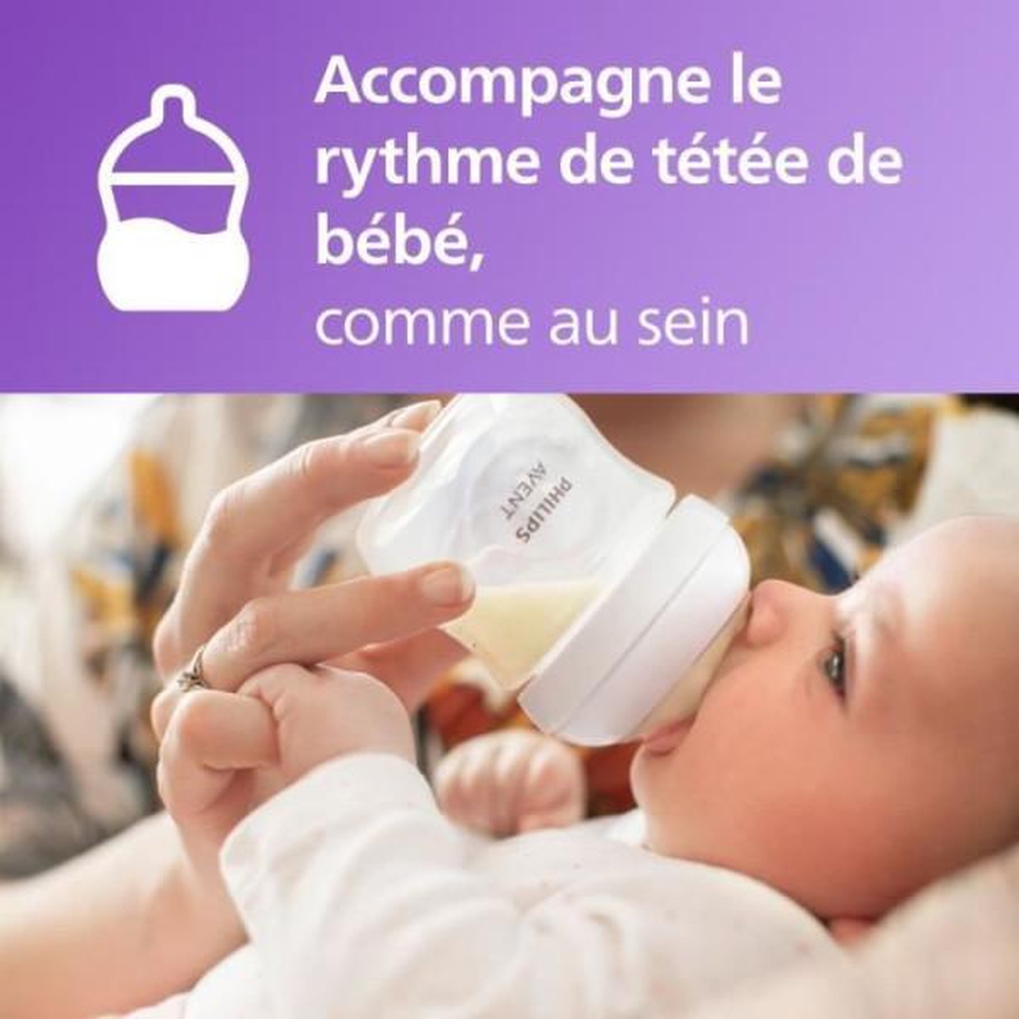 Voir la diapositive 2 : PHILIPS AVENT Coffret découverte - philips avent - natural 3.0 - biberon 125ml + sucette ultra air 0-6m