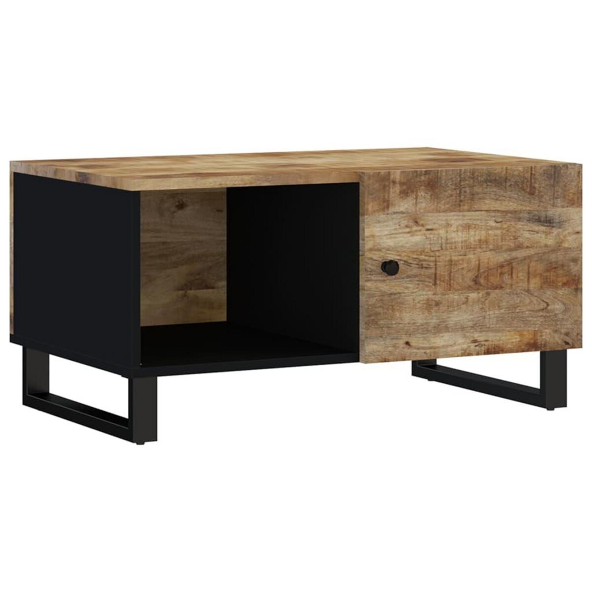 VIDAXL Table basse 80x50x40 cm Bois de manguier solide et d'ingenierie