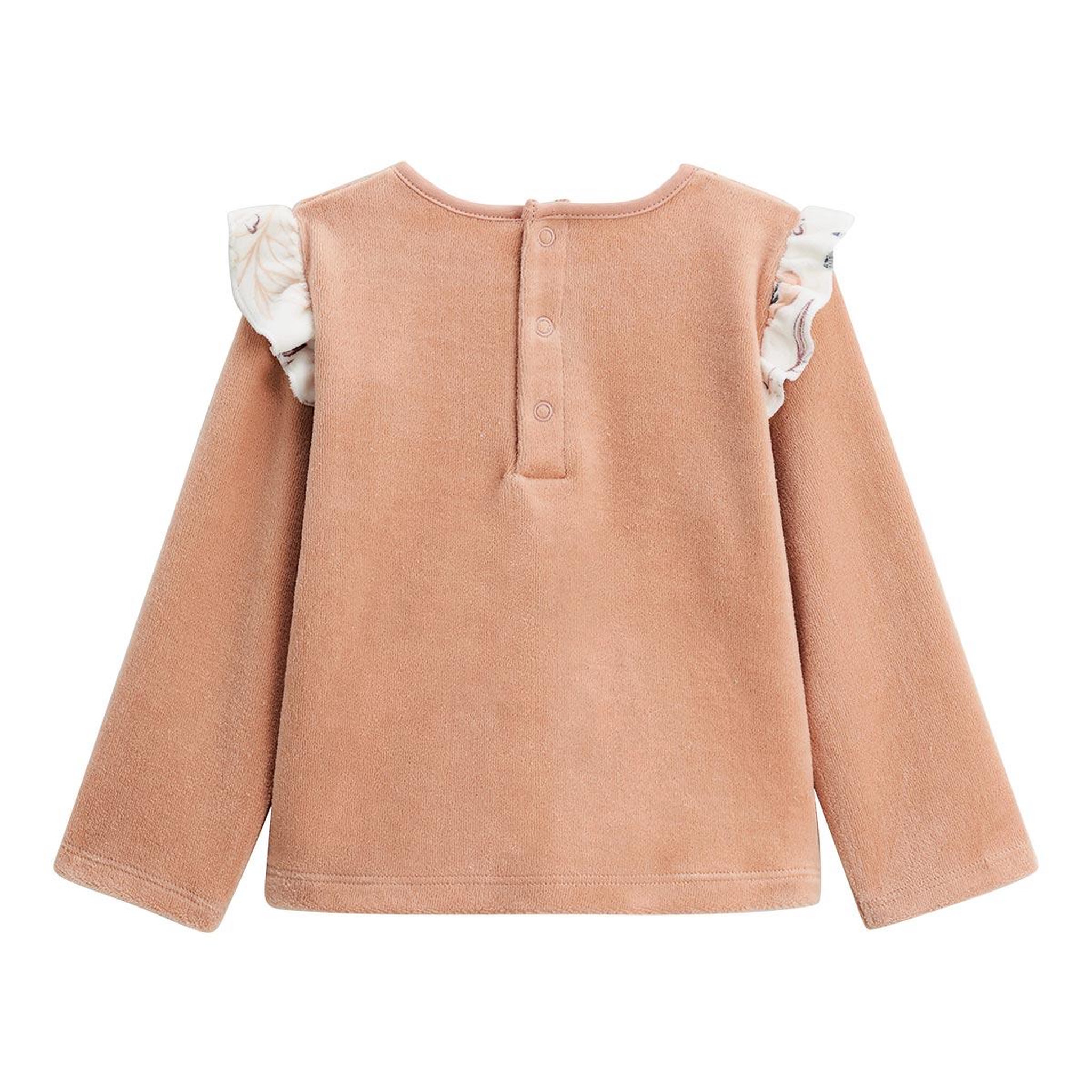 Voir la diapositive 2 : Petit Béguin Pyjama enfant 2 pièces en velours Matcha