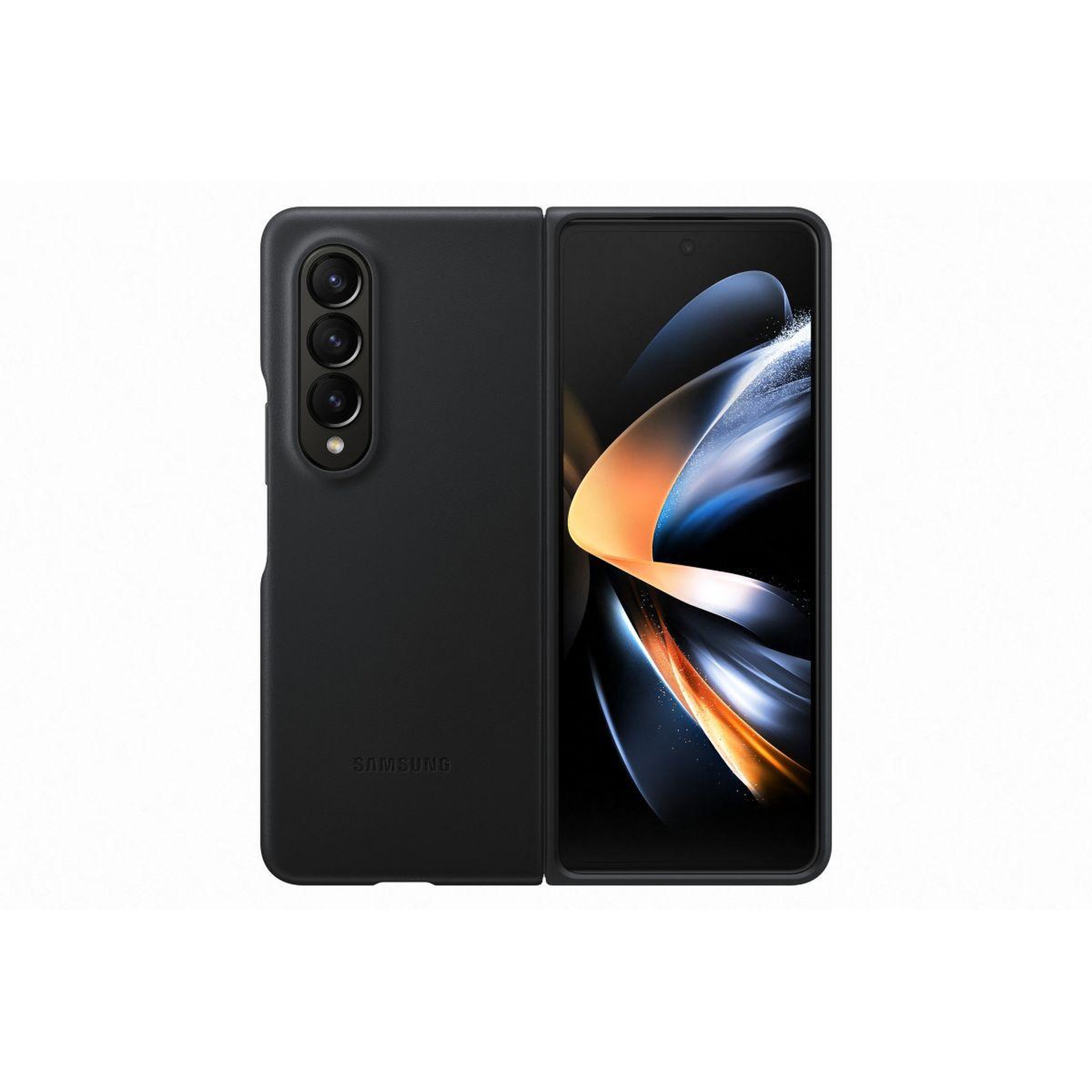 Samsung Coque z fold 4 cuir anthracite