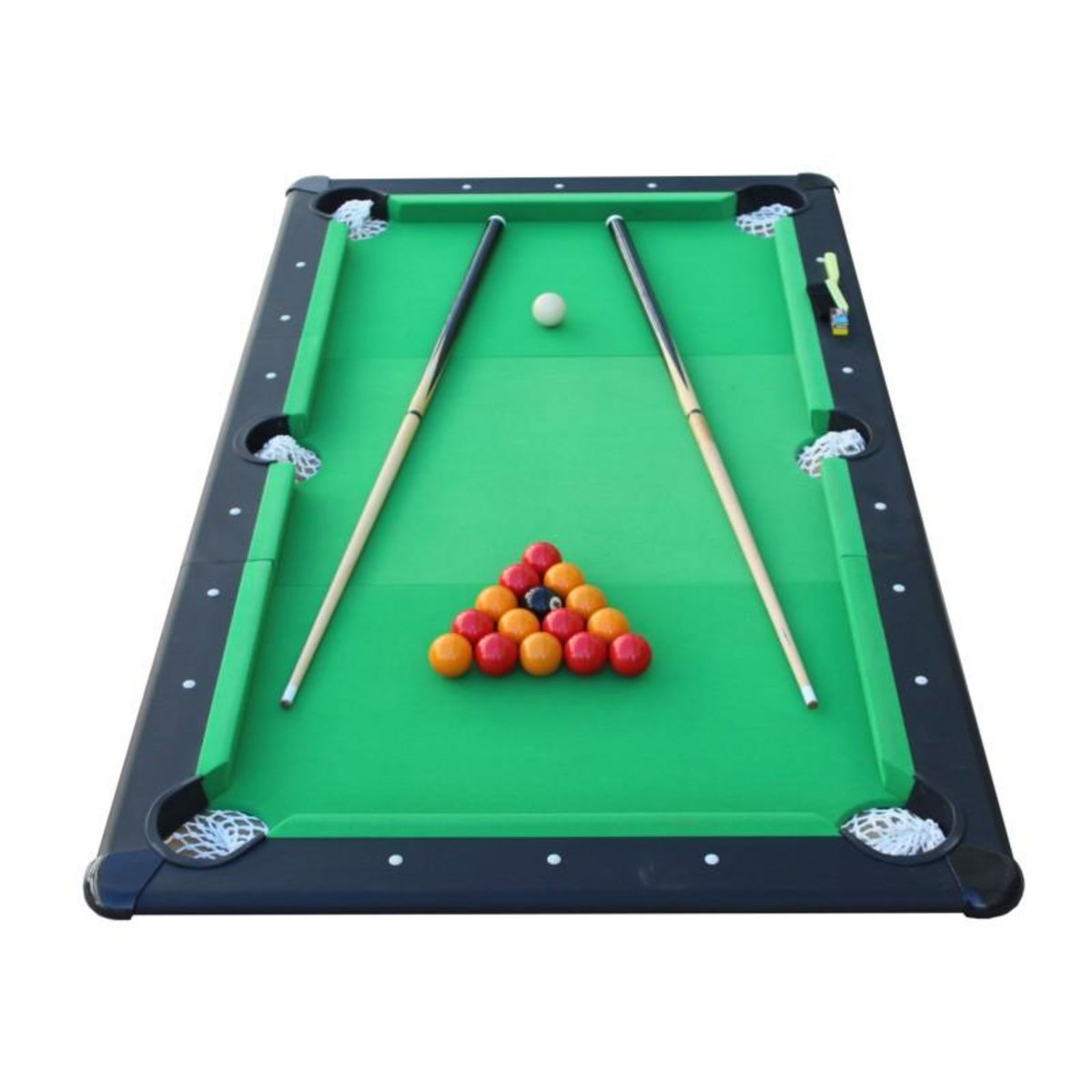 SOKKER Billard Américain- Version Plateau Nomade Compacte 165,6 x 92,5 cm