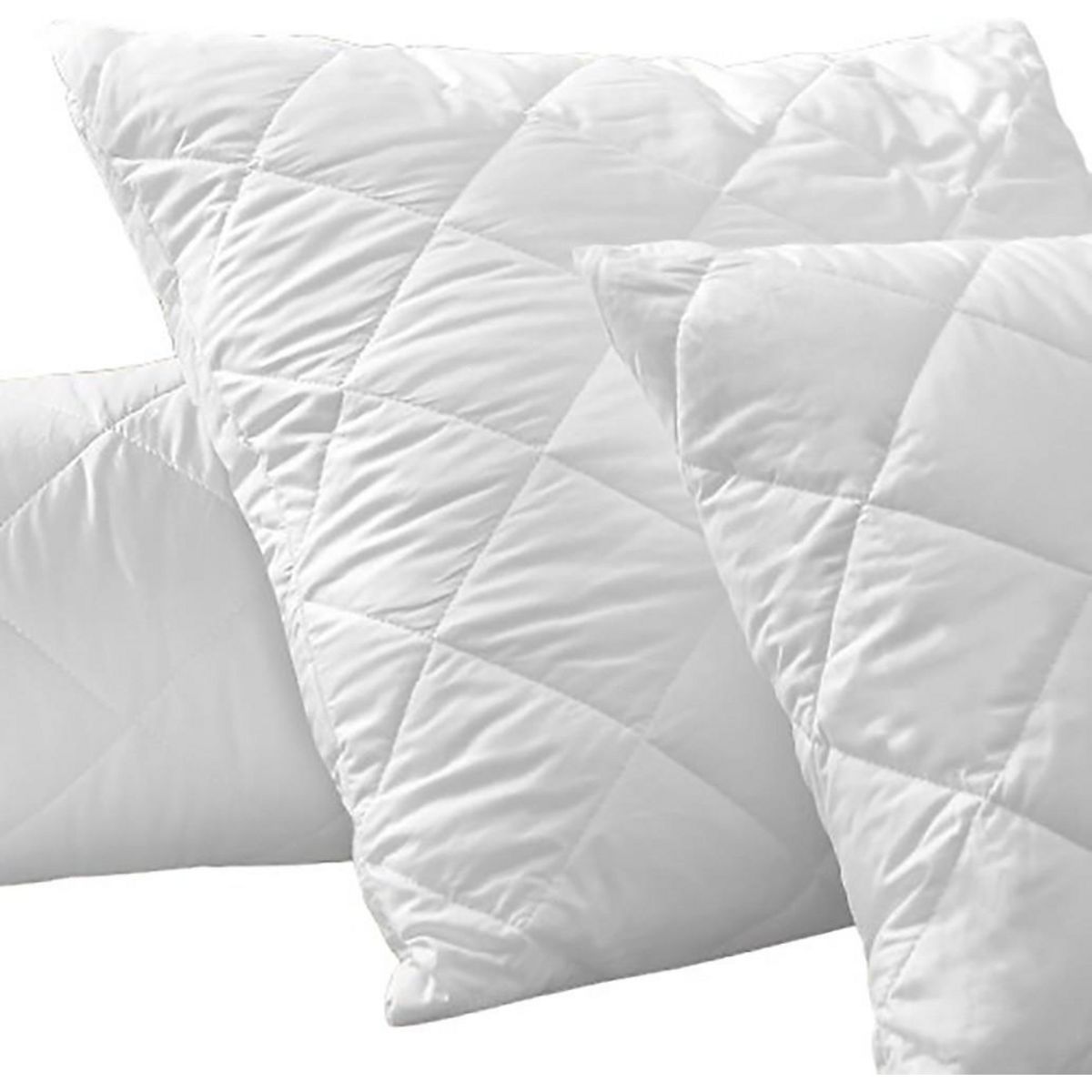 Home collection Lot de 2 protège oreiller 100% polyester 205gsm matelasse / respirant