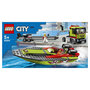 Voir la diapositive 3 : LEGO City 60254 - Le Transport du Bateau de Course