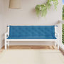 Voir la diapositive 3 : VIDAXL Coussins de banc de jardin lot de 2 bleu melange tissu