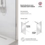 Voir la diapositive 3 : AURYS Paroi de douche - AURYS - BALEARES - Verre Timesless clair 6 mm - L.198 x l.90 cm