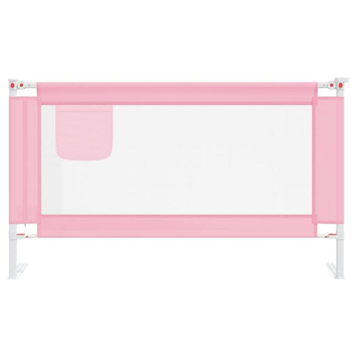VIDAXL Barriere de securite de lit d'enfant Rose 140x25 cm Tissu
