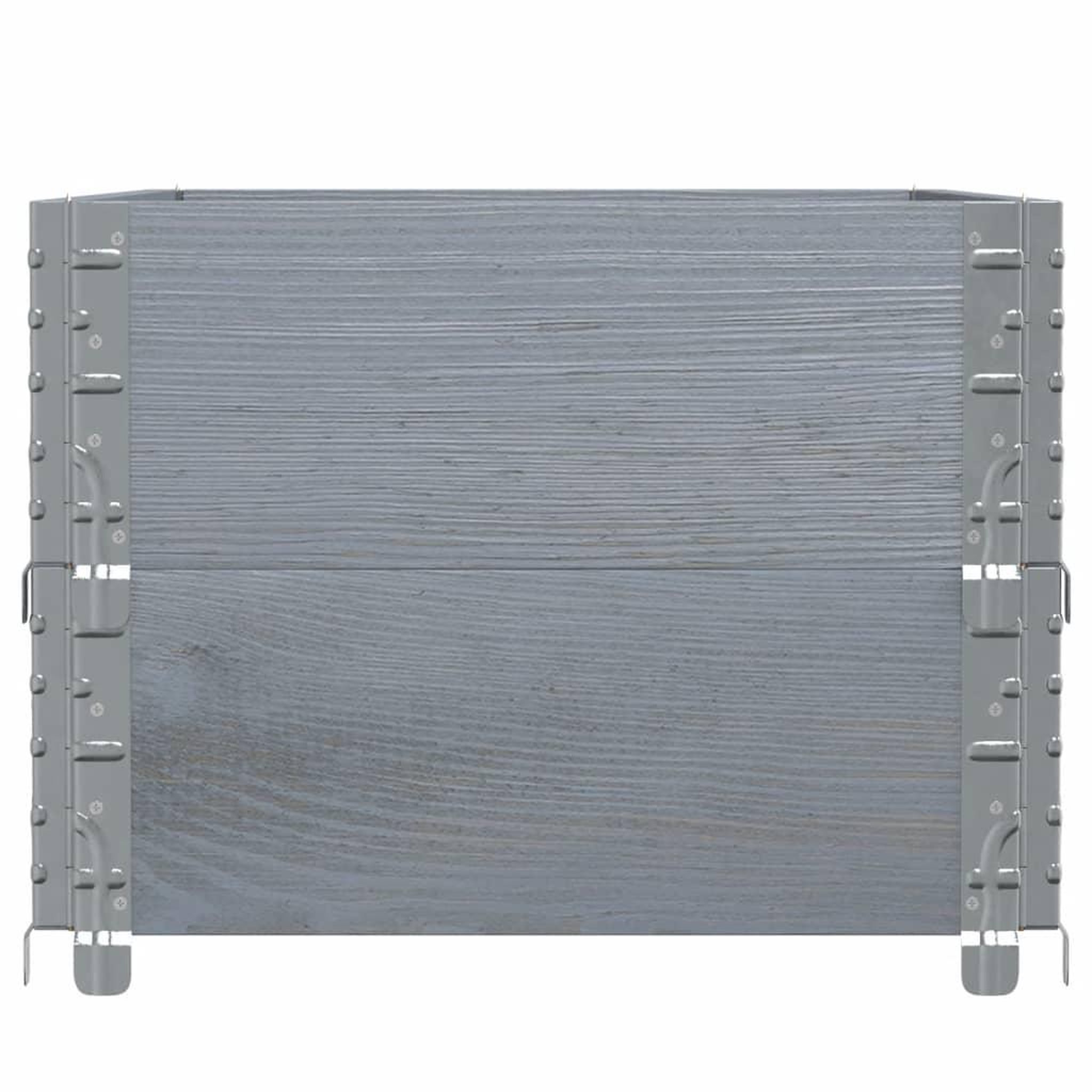 Voir la diapositive 4 : VIDAXL Jardiniere gris 100x50 cm bois massif de pin