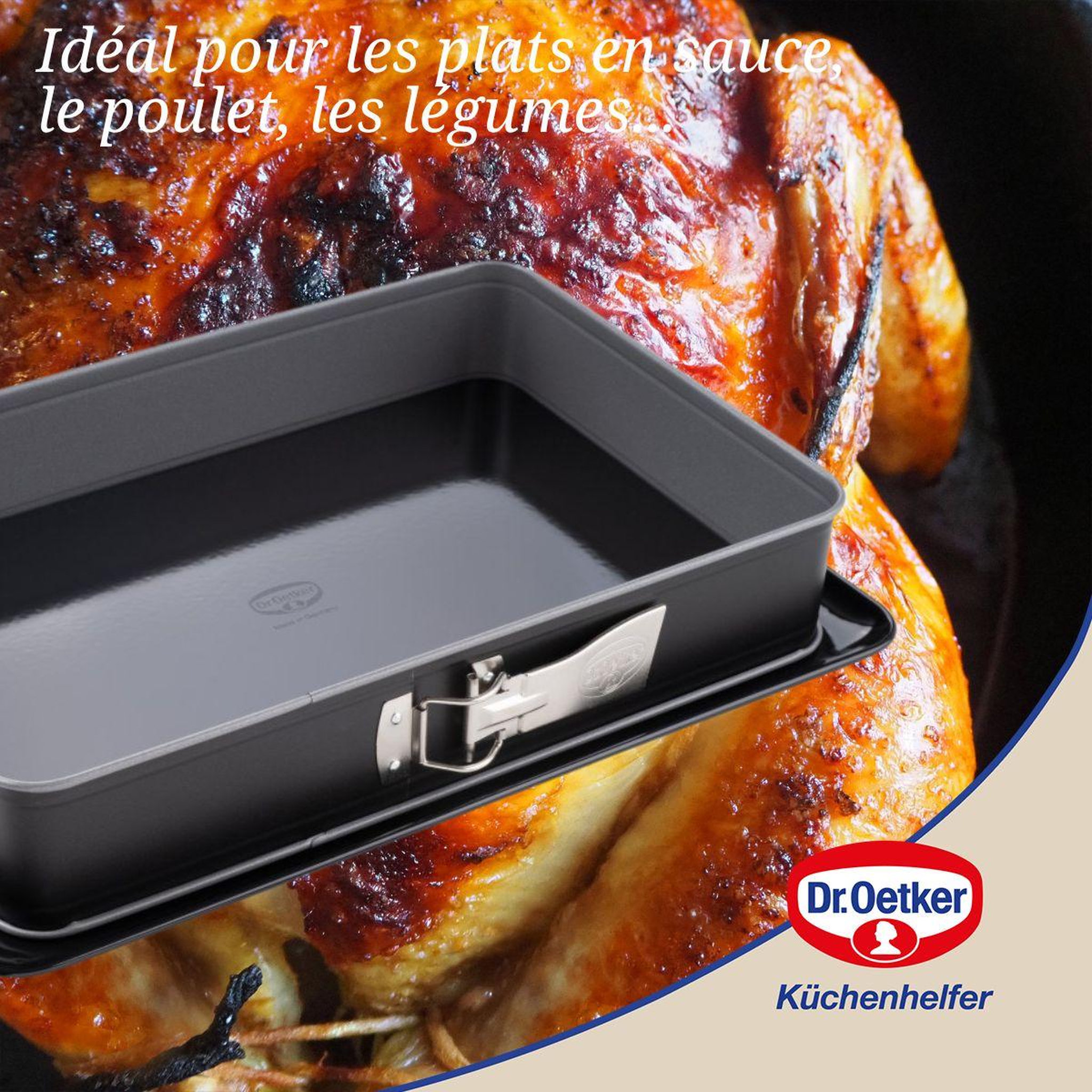 Voir la diapositive 4 : DR.OETKER Moule à gâteau et plat four 38 x 25 x 7 cm dr oetker back-idee kreativ