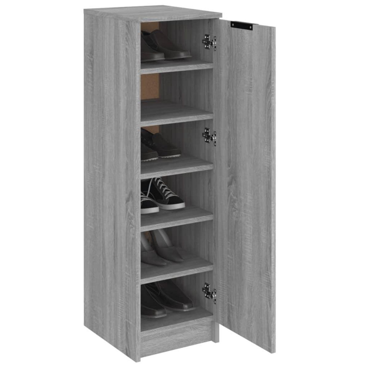 VIDAXL Meuble a chaussures Sonoma gris 30x35x100 cm Bois d'ingenierie