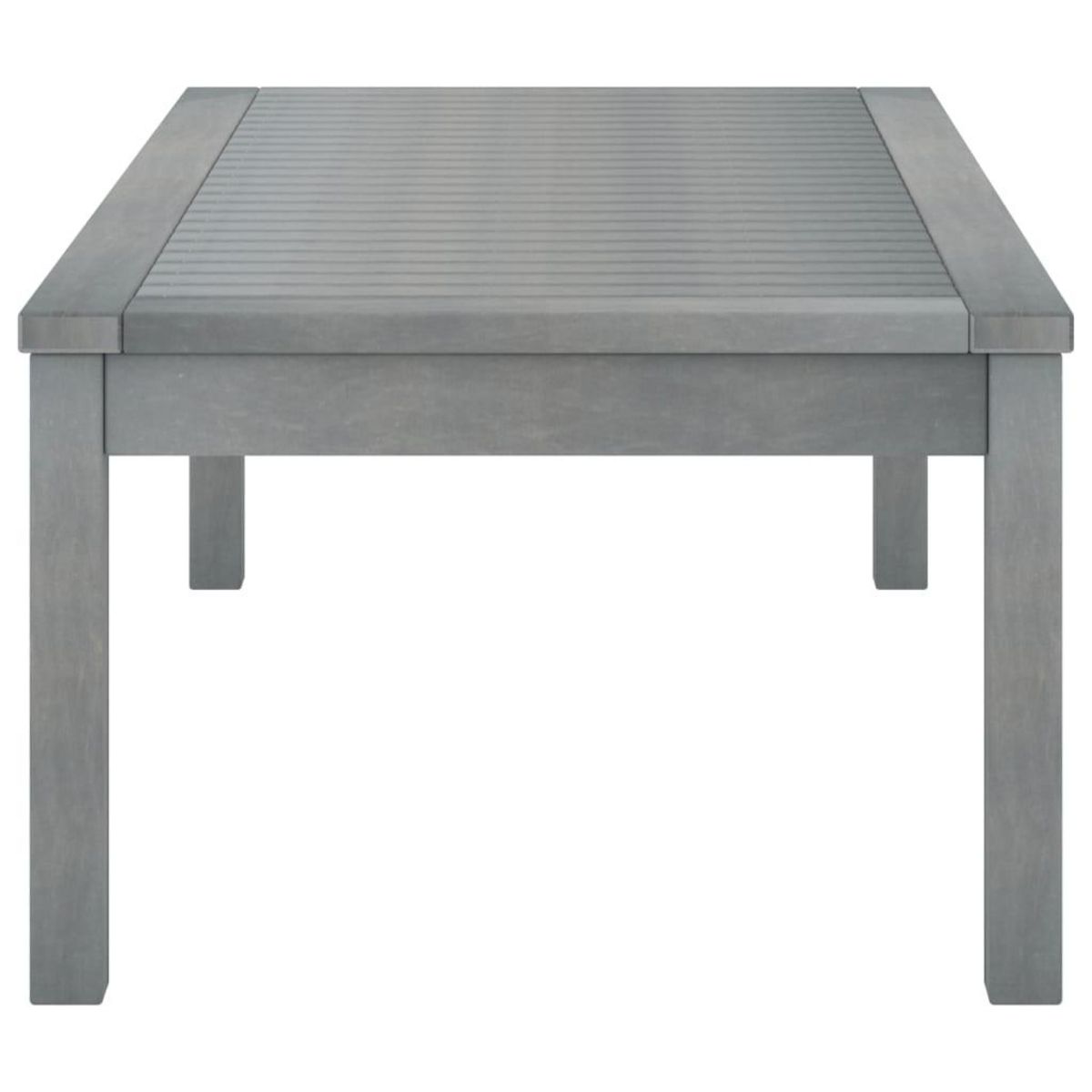 VIDAXL Table basse 100x50x33 cm Gris Bois d'acacia solide