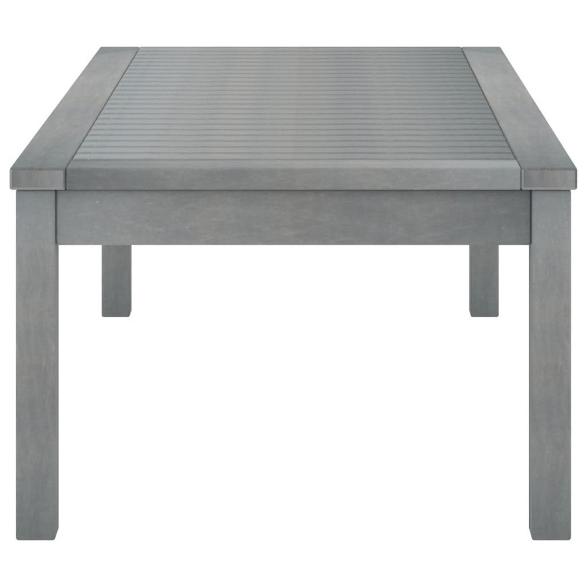 VIDAXL Table basse 100x50x33 cm Gris Bois d'acacia solide