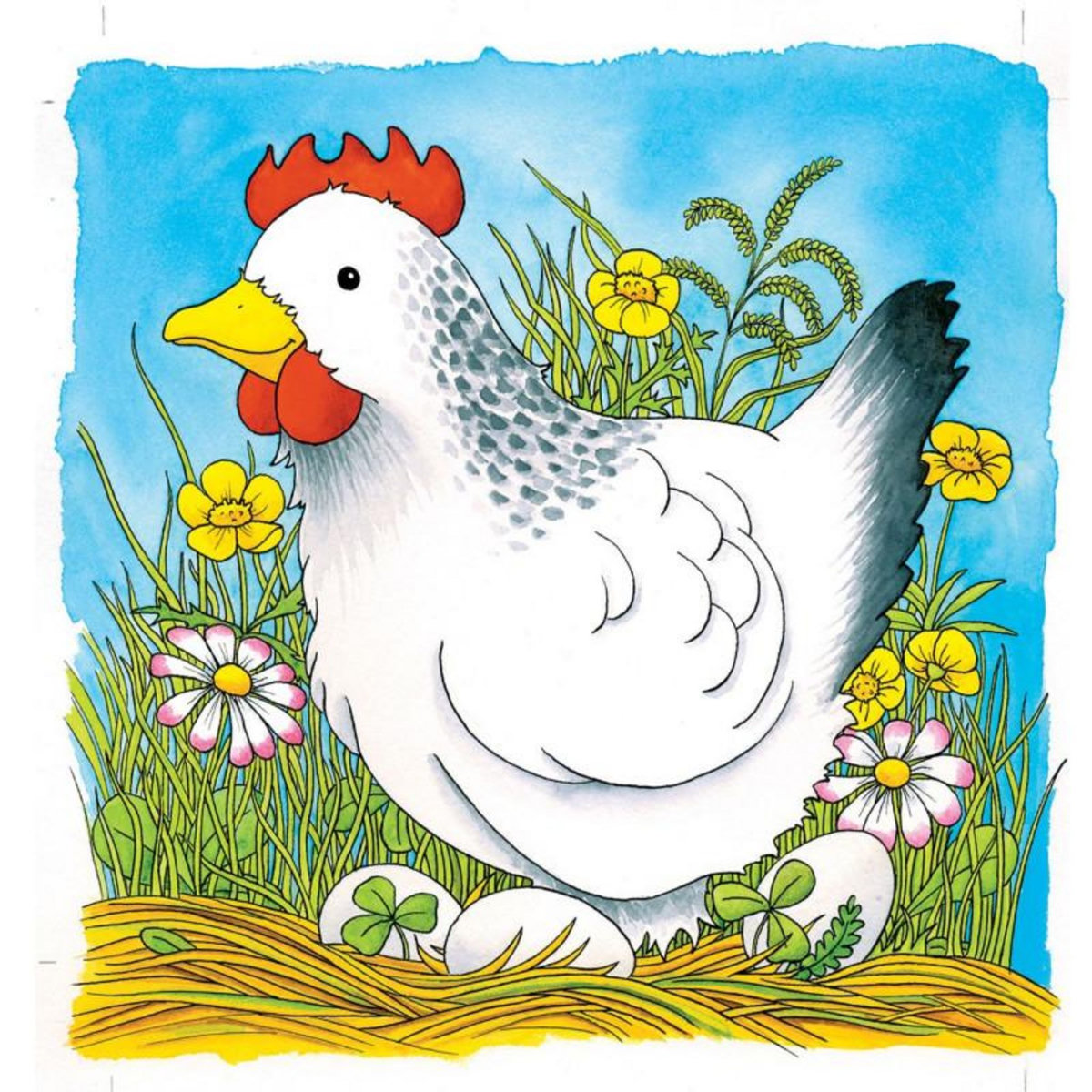 Goki GOKI Puzzle à couches La poule