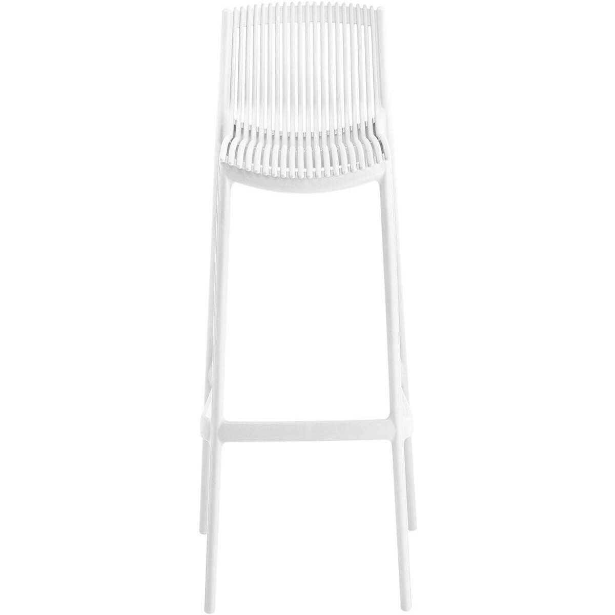Habitat et Jardin Table et chaises hautes de jardin bistrot empilables  Néora  - 2 places - Blanc