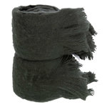 Paris Prix Plaid Uni à Franges  Glen  130x180cm Anthracite