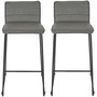 Voir la diapositive 1 : The Home Deco Factory Lot 2 Chaises de bar modèle Warren