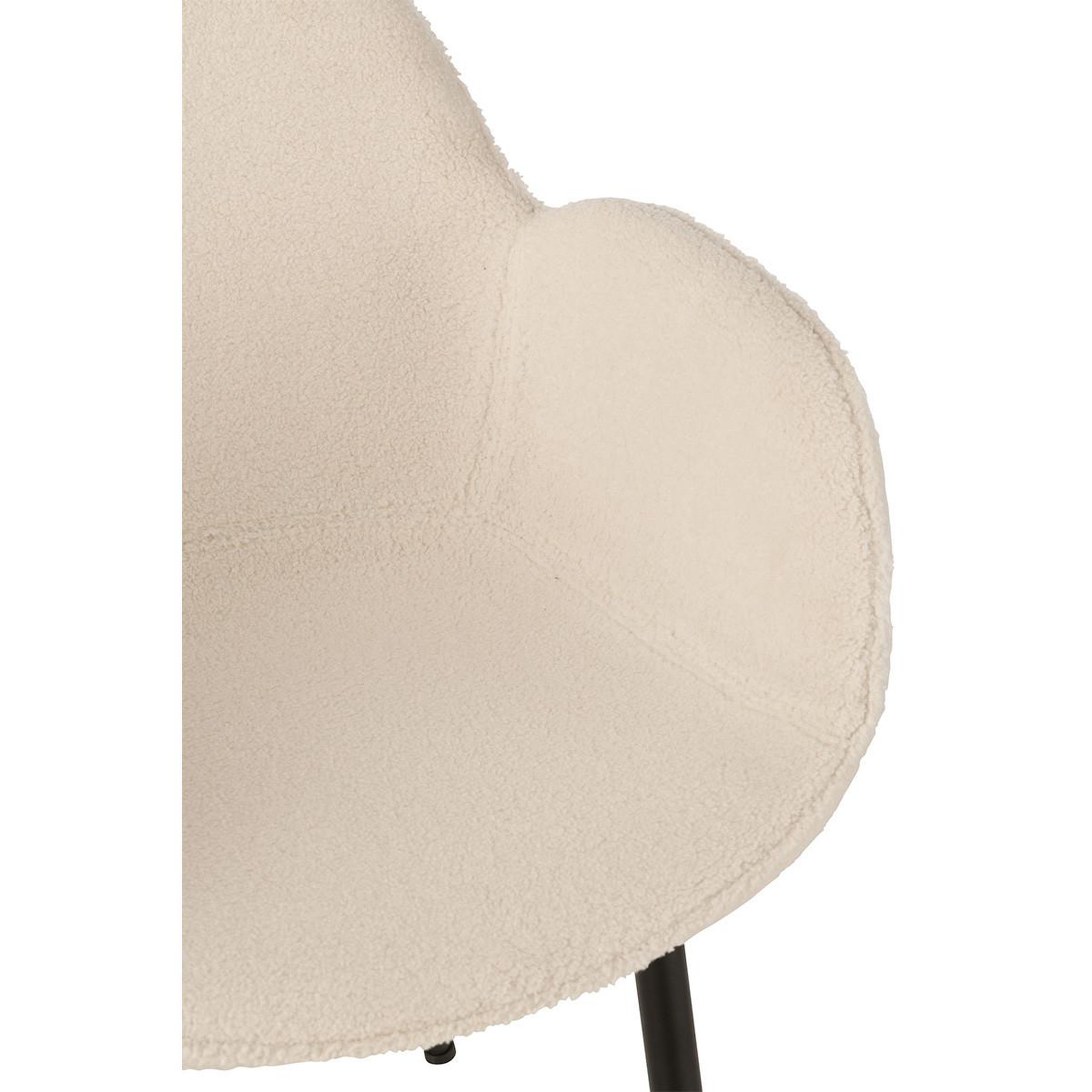 Voir la diapositive 6 : J-LINE Chaise design  rosalinda  80cm blanc
