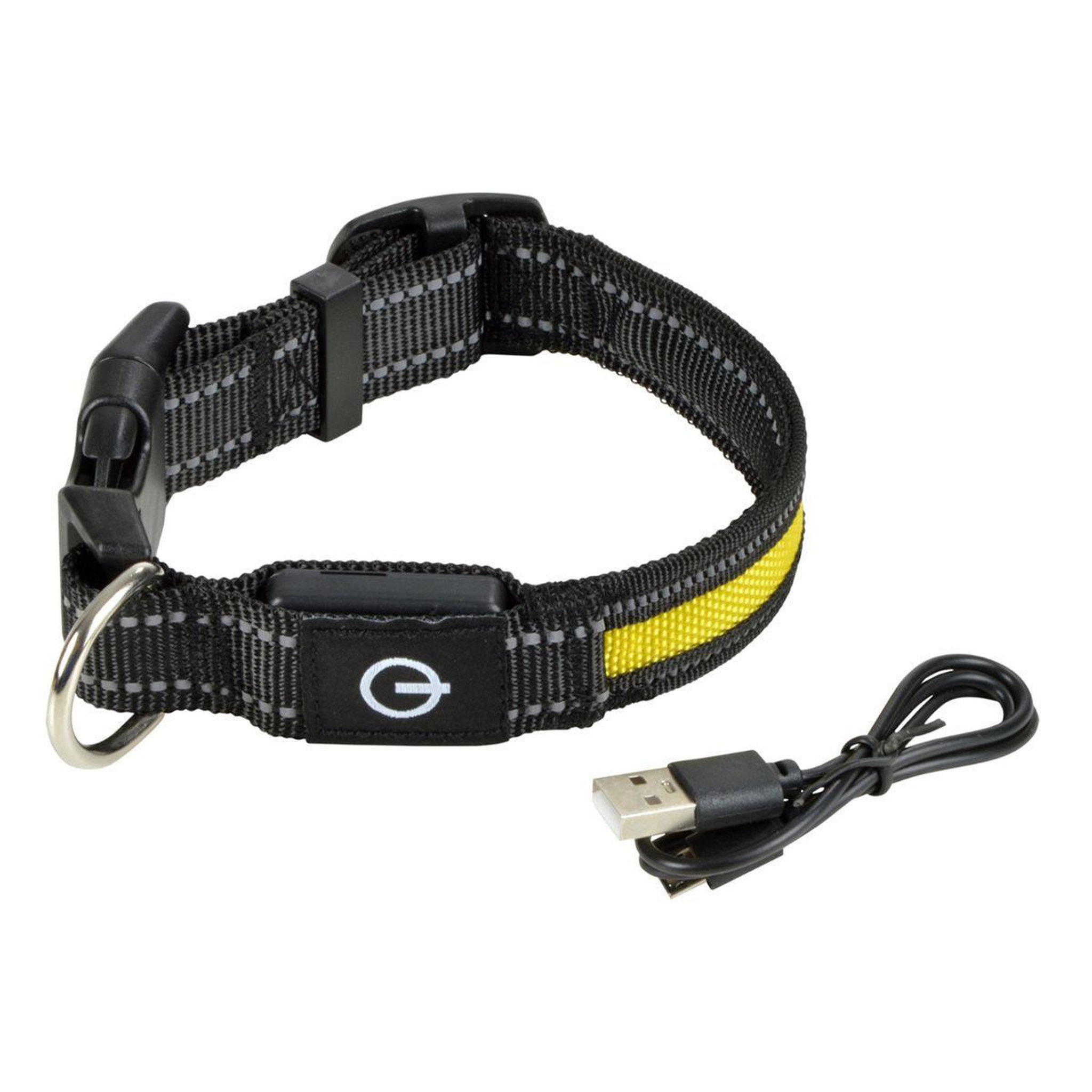 LOVE STORY Collier lumineux pour chien  led  35cm jaune