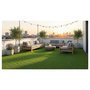 Voir la diapositive 3 : FIFTYGRASS Gazon synthétique Teo - 22 mm - Bobinot de 1m*5m - Jardin / Terasse / Balcon