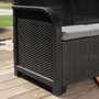 Voir la diapositive 5 : ALLIBERT by KETER Salon de jardin - en résine imitation rotin tressé - Allibert by KETER - 5 personnes - SanRemo - Gris graphite
