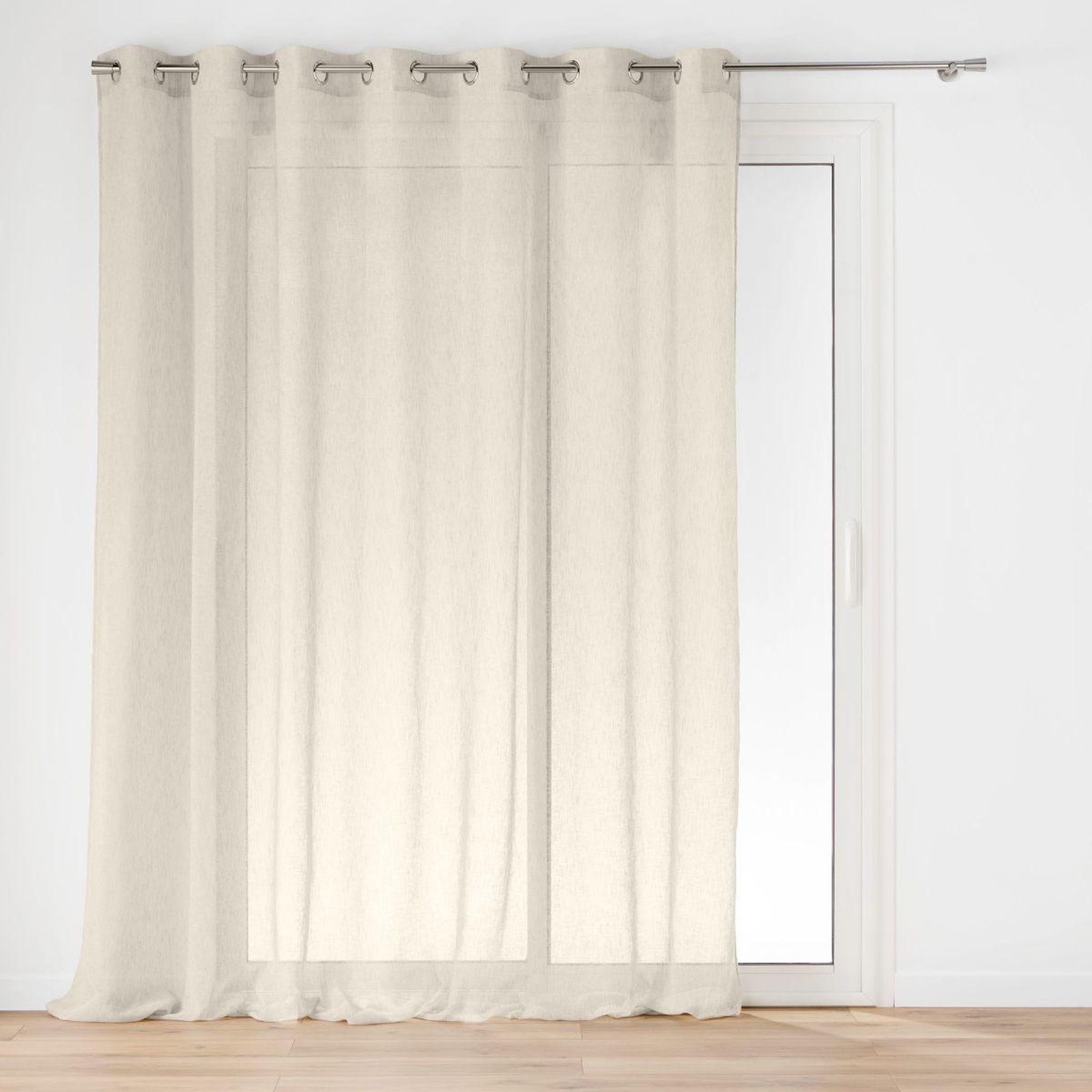 Douceur d'Intérieur Rideau voilage à œillets  carlin  240x240cm lin