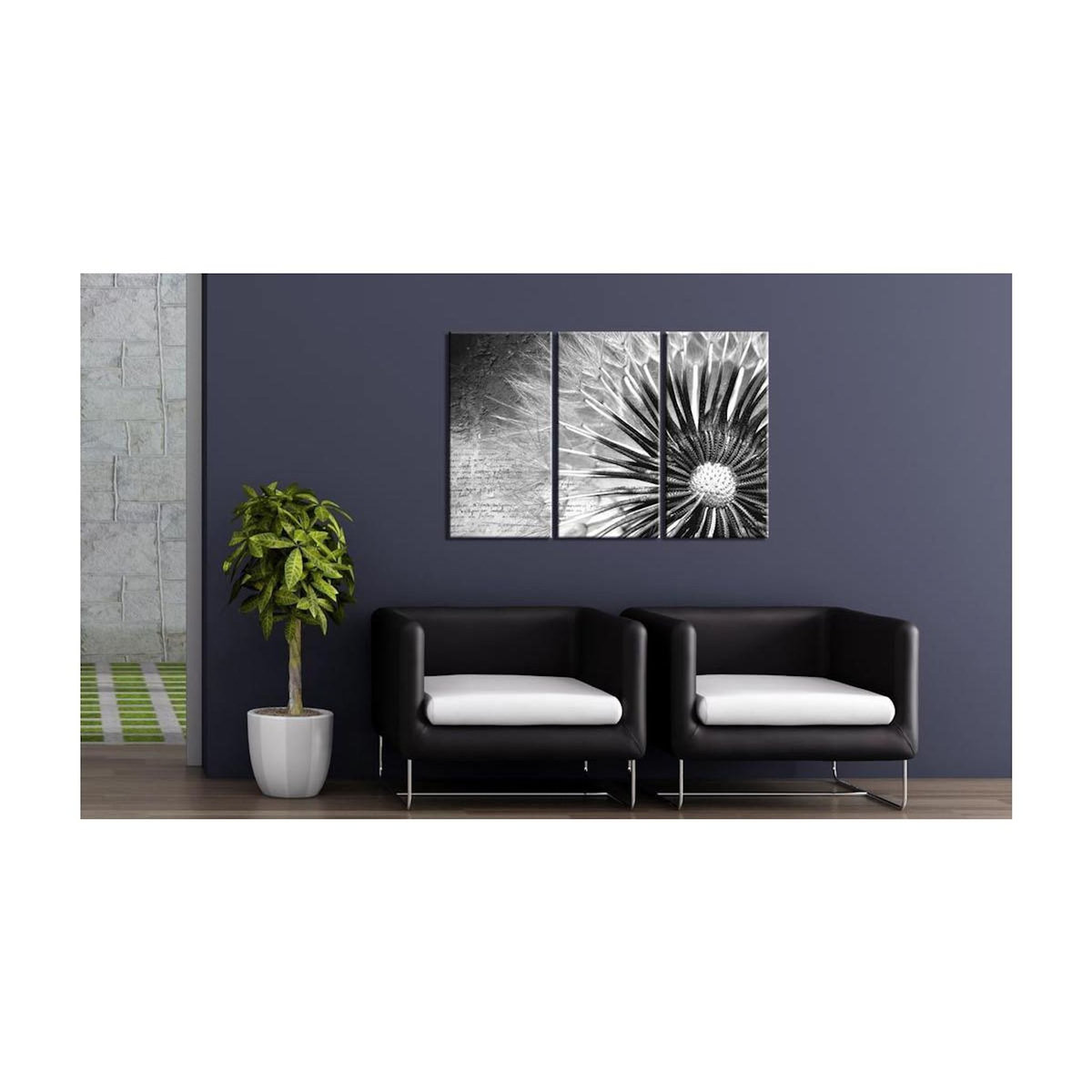 Paris Prix Tableau Imprimé  Pissenlit Noir & Blanc