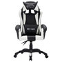 Voir la diapositive 4 : VIDAXL Fauteuil de jeux video avec LED RVB Blanc et noir Similicuir