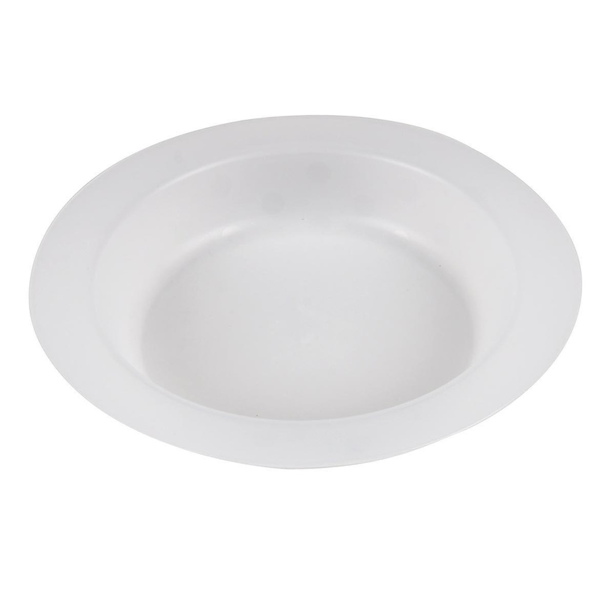 HOMEA Assiette en plastique  bébé  19cm blanc