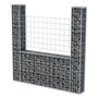 Voir la diapositive 3 : VIDAXL Panier de gabion en forme de U Acier galvanise 160x20x150 cm