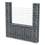 Voir la diapositive 3 : VIDAXL Panier de gabion en forme de U Acier galvanise 160x20x150 cm