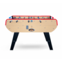 Voir la diapositive 3 : PLAY4FUN Baby-foot Olympic avec Monnayeur intégré, Barres Télescopiques et 10 Balles en Liège 149,5 x 77 x 95 cm  - Bois Clair