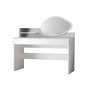Voir la diapositive 1 : Habitat et Jardin Coiffeuse avec miroir en bois  Harmony Mini Amorphous  - 90 x 40 x 133 cm - Blanc
