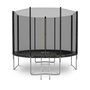 Voir la diapositive 5 : PLAY4FUN Trampoline de Jardin Deluxe 10FT ø305cm Noir - avec Filet de sécurité, Tapis de saut, Coussin de protection, Echelle