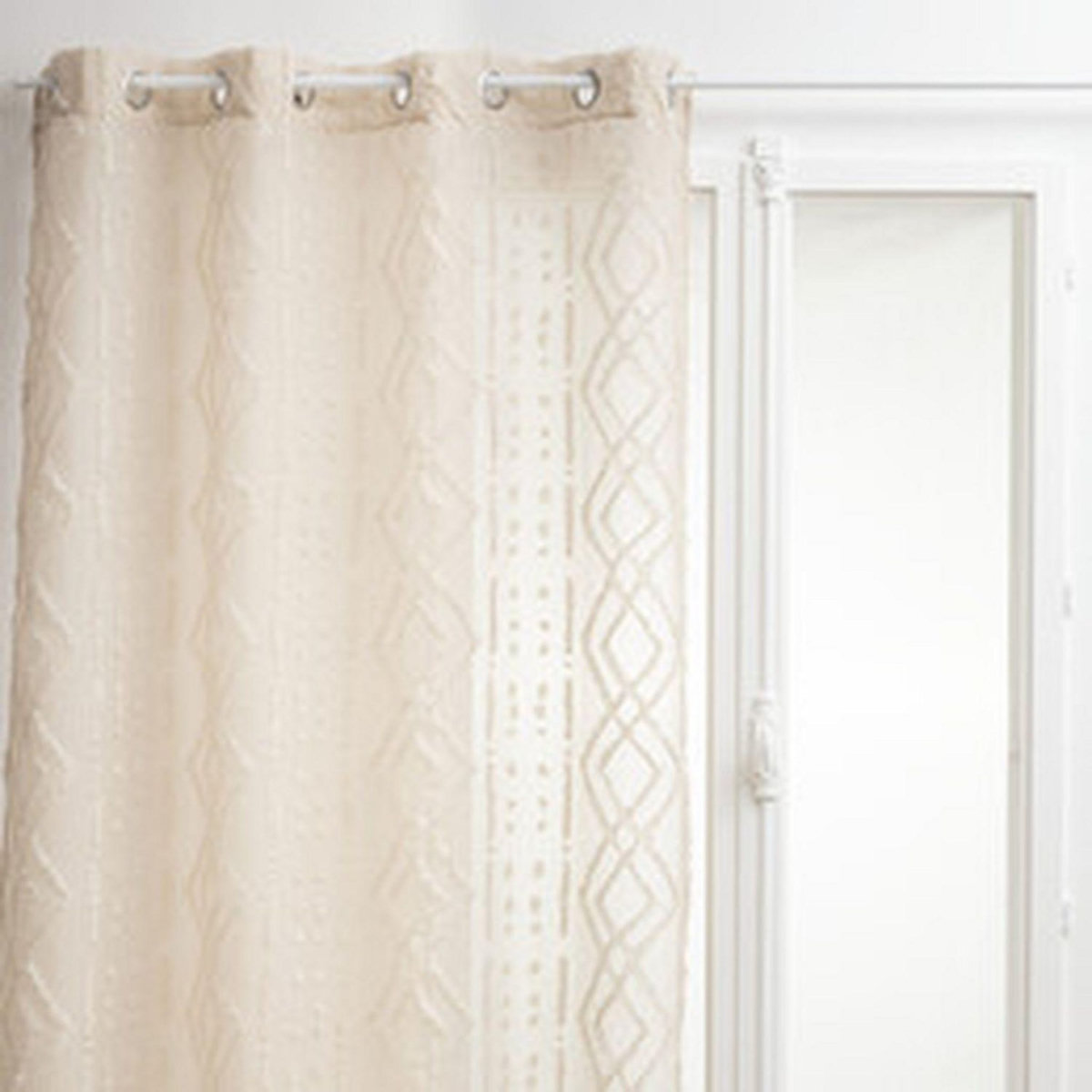 ATMOSPHERA Voilage Sama impression jacquard 140 x 240 cm