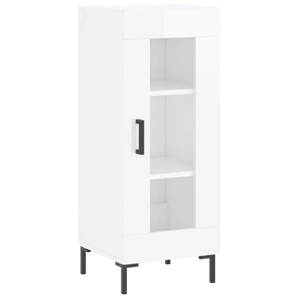 VIDAXL Buffet Blanc brillant 34,5x34x90 cm Bois d'ingenierie