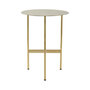 Voir la diapositive 3 : Paris Prix Table d'Appoint Ronde Design  Pema  54cm Or