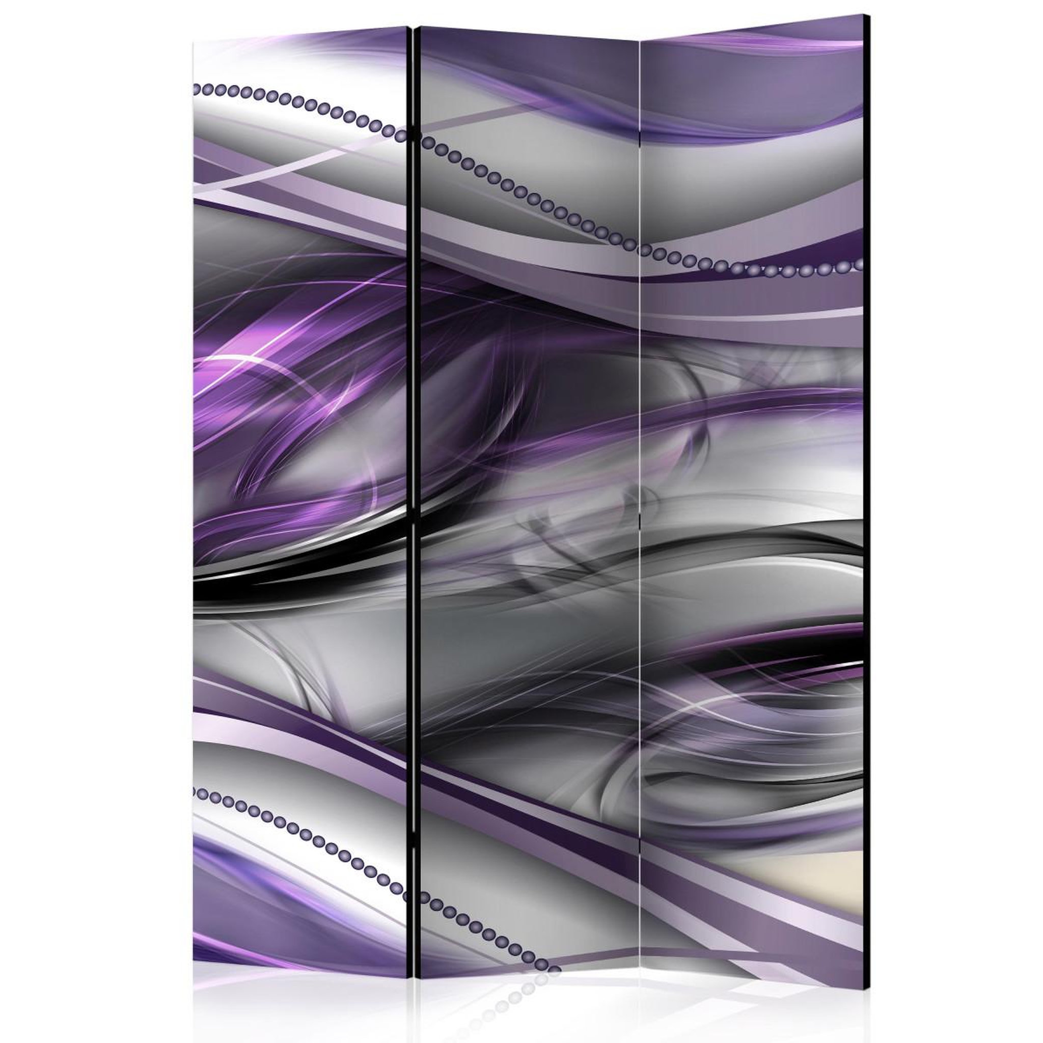 Paris Prix Paravent 3 volets  tunnels violet  135x172cm