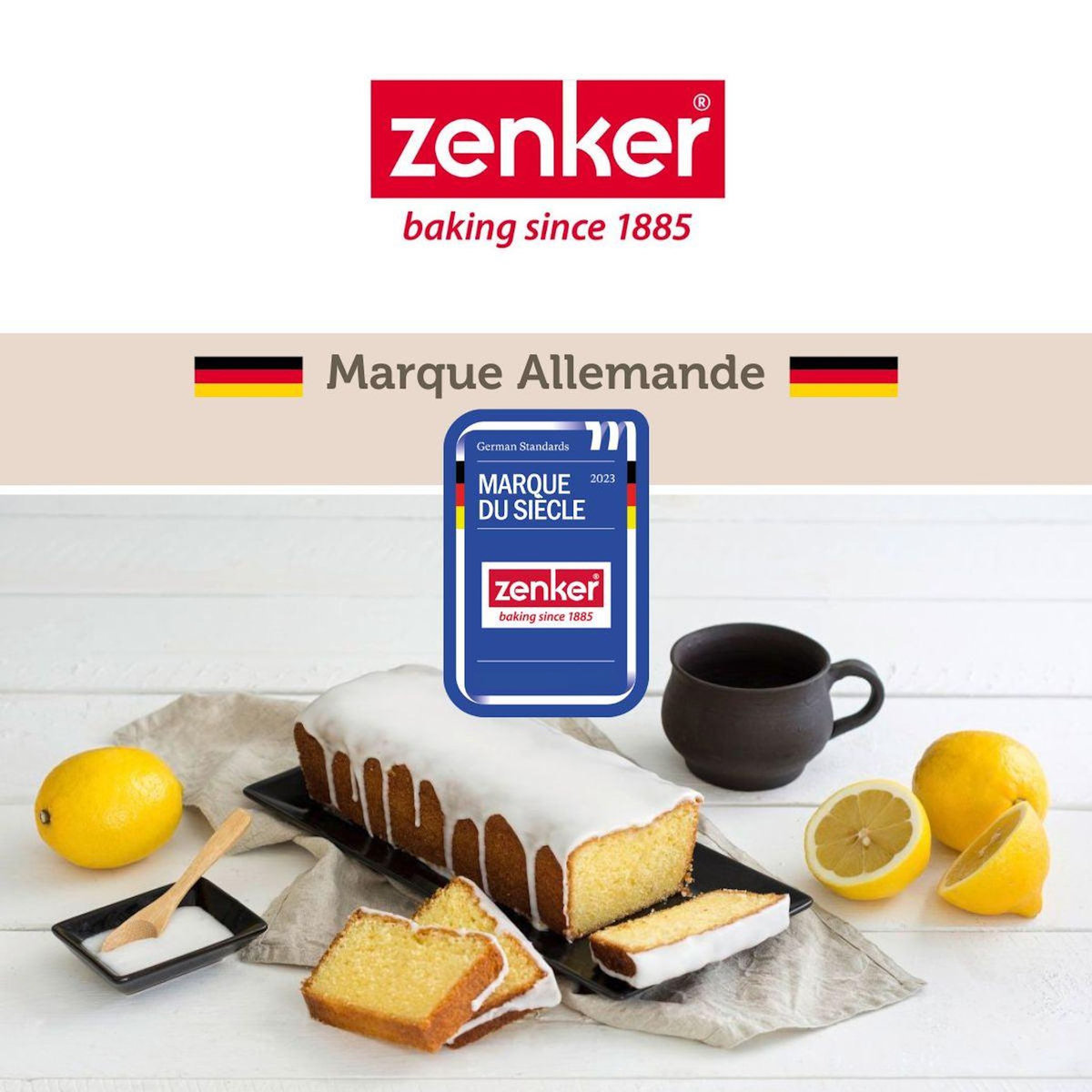 ZENKER Moule à manqué à charnière 18,5 cm Zenker Silver