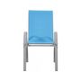 Voir la diapositive 4 : Habitat et Jardin Fauteuil jardin Textilène  Cordoba  - Phoenix - Bleu - Lot de 2