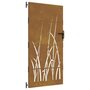 Voir la diapositive 2 : VIDAXL Portail de jardin 85x200 cm acier corten conception d'herbe