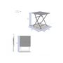 Voir la diapositive 4 : HESPERIDE Table d'appoint carrée pliante Greensboro Graphite - 40 x 40 cm - Hespéride
