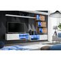 Voir la diapositive 2 : Paris Prix Ensemble Meuble TV  Switch XXIV  250cm Blanc & Naturel